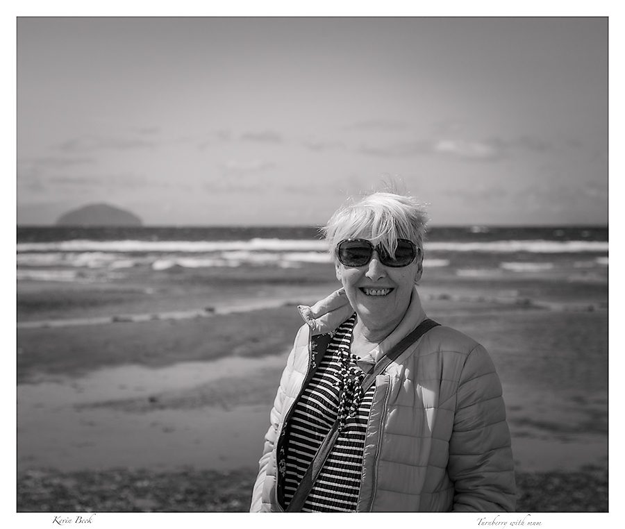 609.  Turnberry Beach with my mum